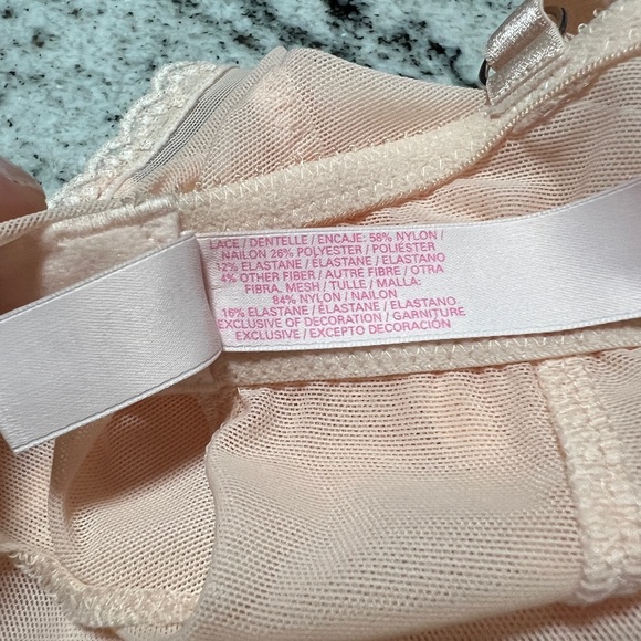 NEW Victoria’s Secret Sexy Little Things Pink Garter Slip Dress Babydoll 36C - Picture 7 of 8